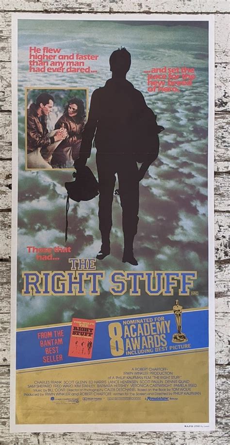 Lot The Right Stuff 1983 Starring Sam Shepard And Ed Harris Roadshow