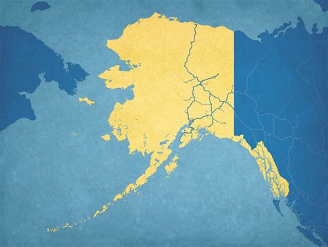 Lonely planet photos and videos. Alaska Map Art - City Prints