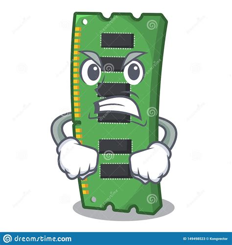 Maybe you would like to learn more about one of these? Angry RAM Memory Card In PC Character Stock Vector - Illustration of electric, furious: 149498523