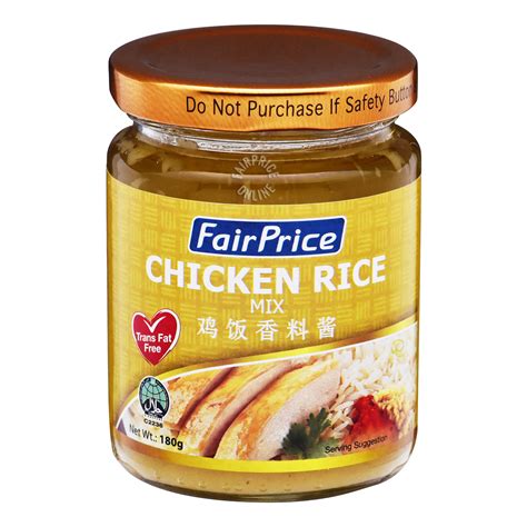 Get the latest the chicken rice shop promotions. FairPrice Sauce Mix - Chicken Rice | NTUC FairPrice