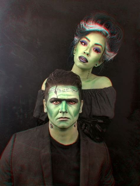 Couples Costumes For Halloween 2018 Frankenstein And His Wife Face