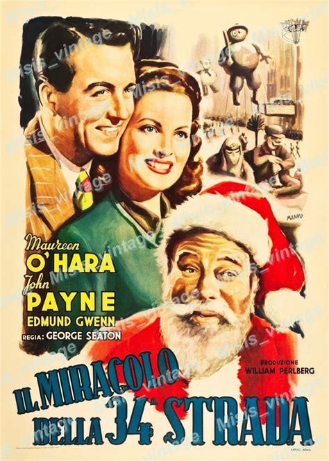 Miracle On 34th Street 1947 Vintage Movie Poster Reprint 7