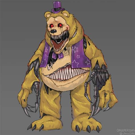 Nightmare Fredbear In Real Life Animatronics Five Nights At Freddys