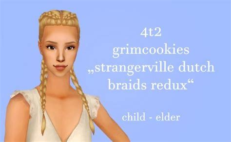 4t2 Strangerville Braids In 2023 Sims 2 Hair Womens Hairstyles
