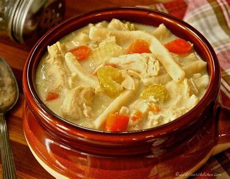 Creamy Chicken Stew With Dumpling Noodles Wildflours Cottage Kitchen