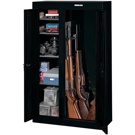 Stack On Gun Double Door Security Cabinet Black After Code Ultimate All Club
