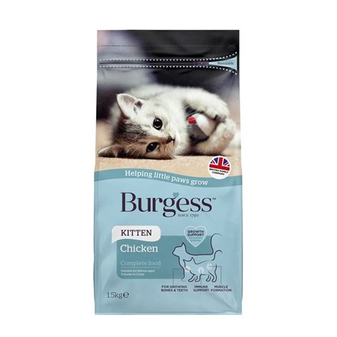 Burgess Kitten Chicken Dry Cat Food 15kg Kohepets