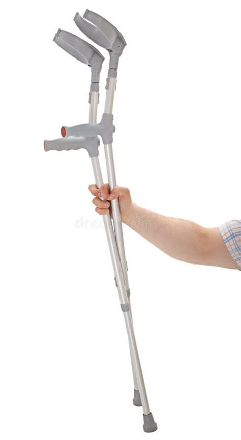 Hand Holding Crutches Stock Photo Image Of Hand Patient 45644350