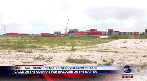 mayor says houston estate owes over 400m in taxes hgp tv nightly news guyana