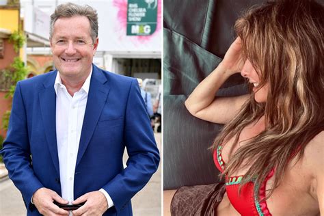 piers morgan s cheeky comment on carol vorderman s bikini pics after she strips off on holiday