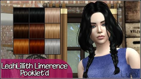 Mertiuza Leahlillith`s Limerence Hair Retextured Sims 4 Hairs