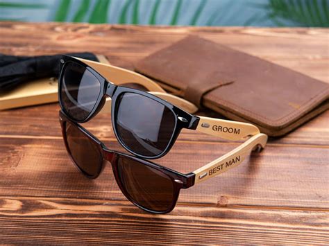 Groomsmen Ts Personalized Sunglasses Custom Wood Sunglasses Etsy