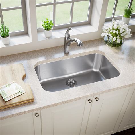 Undermount Stainless Steel Kitchen Sink Standard Kitchen Faucets