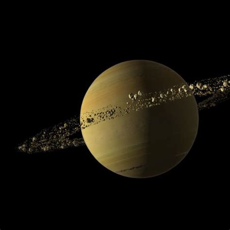 Planets Saturn Approach Animation Max