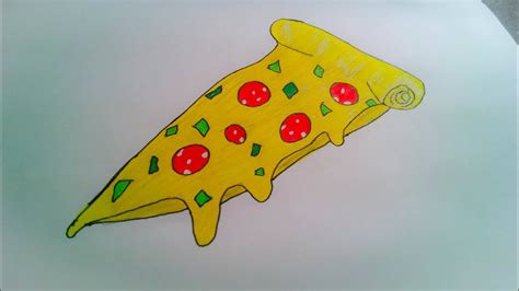 Thats all for this one, i hope you liked my pizza drawing. Very Easy! How To Draw A Pizza Slice For Kids - YouTube