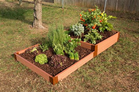 Raised Garden Bed Kit Composite 2 Tier Terraced Products Raised