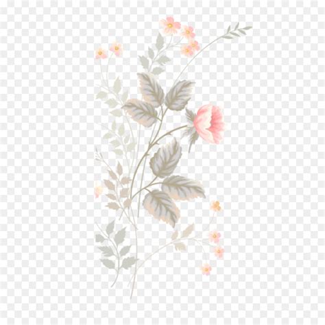 Floral Design Watercolor Painting Pastel Rose Flow Flower