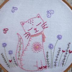 Kitten hand embroidery pattern PDF - Etsy España