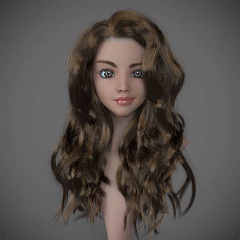 7 trends for curly hair 3d model chase mockup