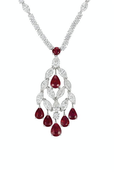 Ruby And Diamond Necklace Graff