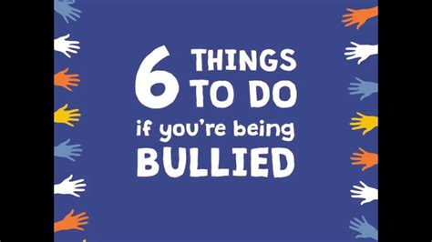 6 Things To Do If Youre Being Bullied Youtube