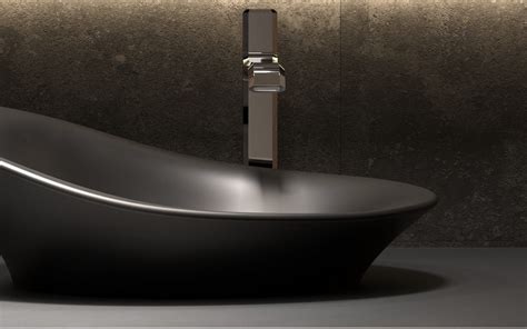 ᐈ Aquatica Nanomorph Black White Stone Bathroom Vessel Sink Buy