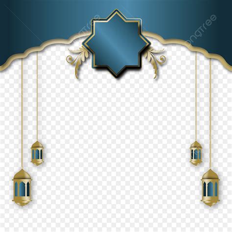 Golden Luxury Frame Vector Art Png Free Luxury Blue And Golden Arabic