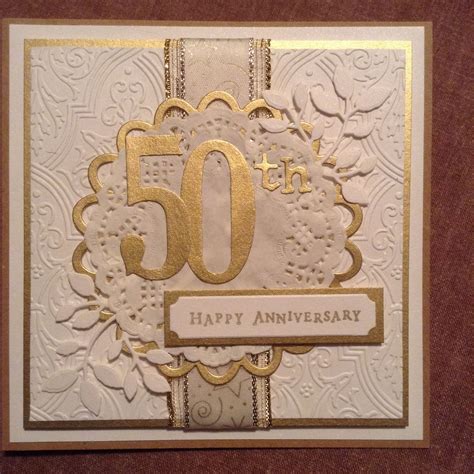 50th Wedding Anniversary Card By Gilly Haigh Anniversary Cards