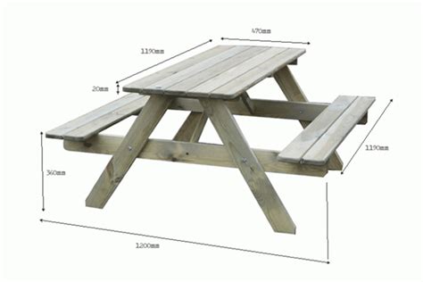 This 6 foot picnic table plan is based on a time honored classic design. Children's Picnic Table