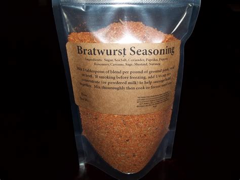 Bratwurst Sausage Seasoning High Plains Spice Company
