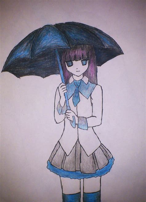 Anime Girl With Umbrella By Charlieloux On Deviantart