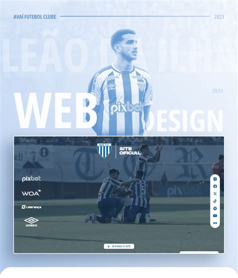 Avaí Futebol Clube Uxui Design On Behance