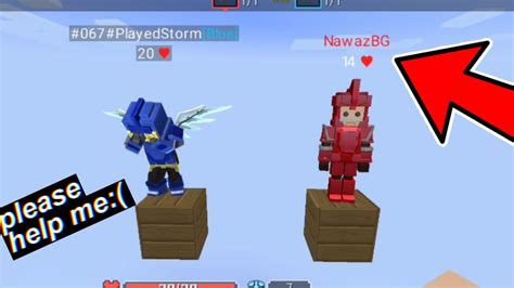 Saving Cute Noob Or My Puppet In Bedwars Blockman Go Youtube