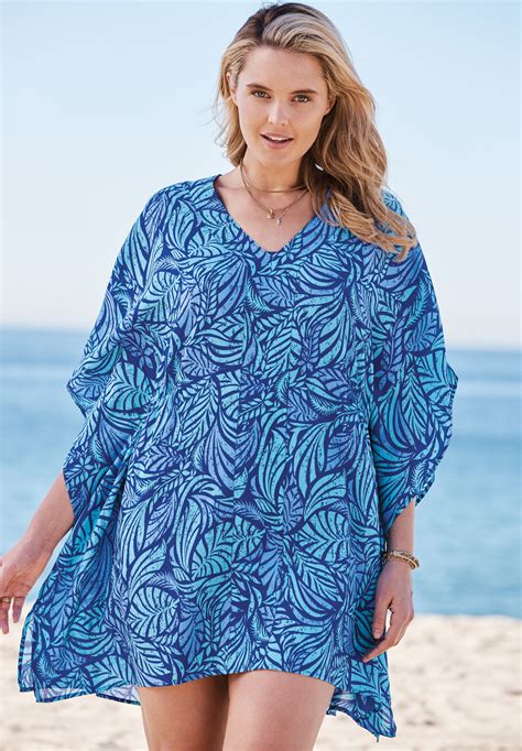 Caftan Coverup Plus Size Swimsuit Cover Ups Woman Within