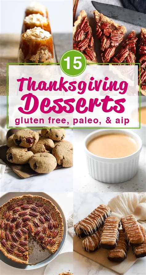 Pies, cakes, cookies, and so much more! 15 Paleo and AIP Thanksgiving Desserts | Thanksgiving ...