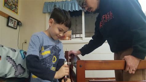 Papa Teaching His Son How To Put In Screws Youtube
