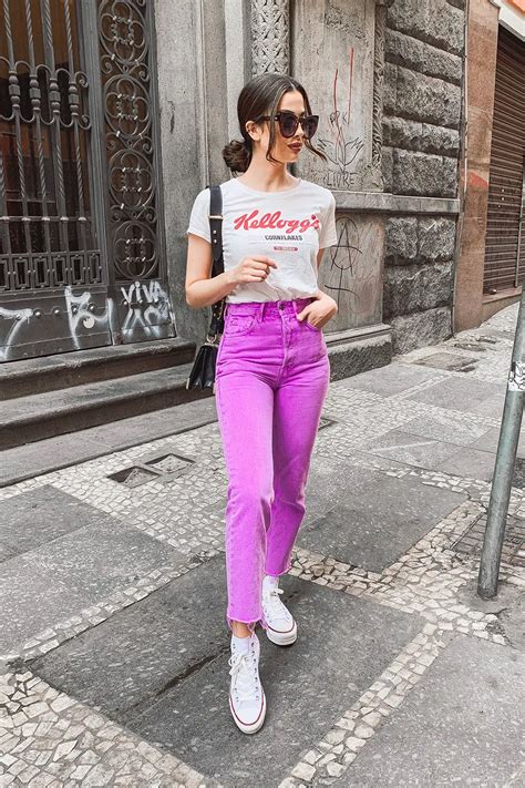 Grlfrnd Electric Purple Jeans Outfit