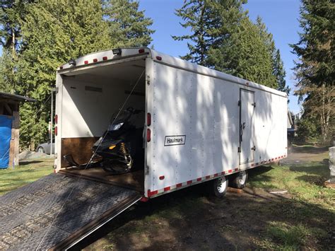 27 Enclosed Snowmobile Toy Hauler Trailer For Sale In Everett Wa