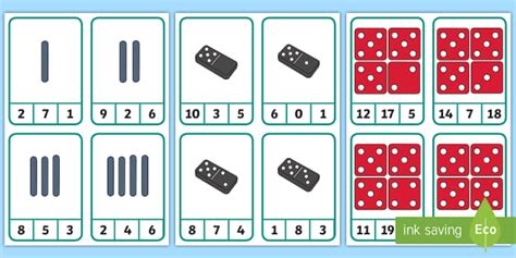 Finger Counting To 10 With Dominoes Dice And Tally Marks Peg Number