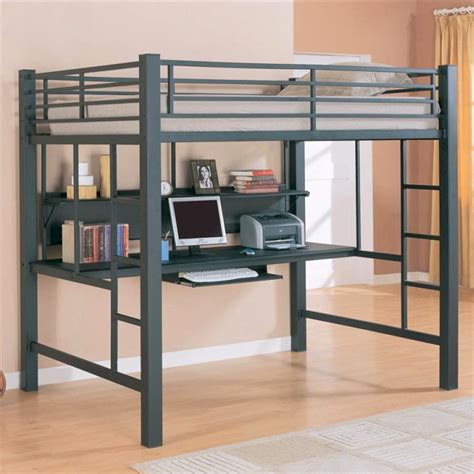 Loft beds for kids youth teen college & adults. Edgy Adult Loft Beds with Desk Design Ideas
