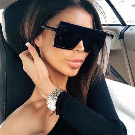 oversized sunglasses women 2020 luxury fashion sun glasses classic retro brand designer female
