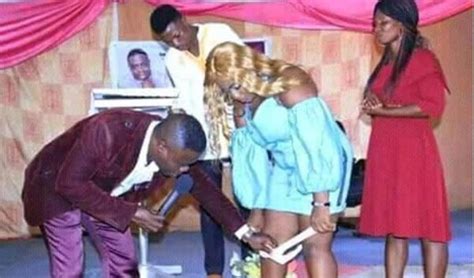 Pastor Removes Womans Panties In The Middle Of Church Service