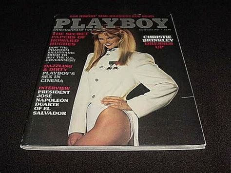 Playboy Nov November Christie Brinkley Glossy Fine