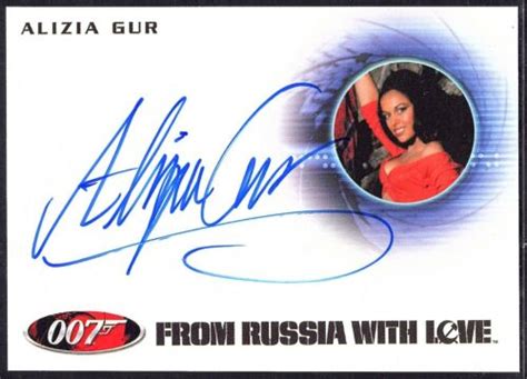 2012 James Bond 50th Anniv Series 2 Alizia Gur Autograph From Russia With Love Antique Price