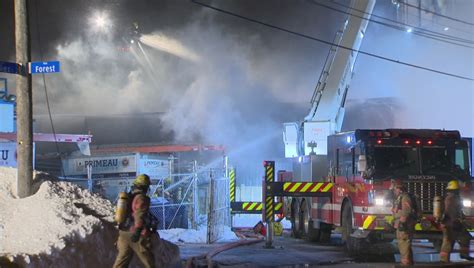 montreal firefighters fight 5 alarm fire in montreal north montreal globalnews ca
