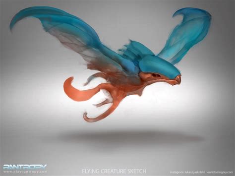 Artstation Pantropy Flying Creature Design Lukasz Jaskolski