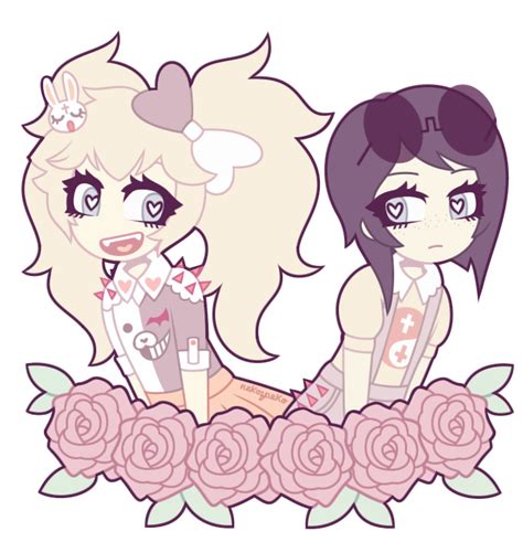 Dr Pastel Goth Junko Enoshima And Mukuro Ikusaba By Nekozneko On