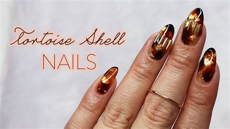 How To Tortoise Shell Nails Using Nail Polish ♡ Youtube