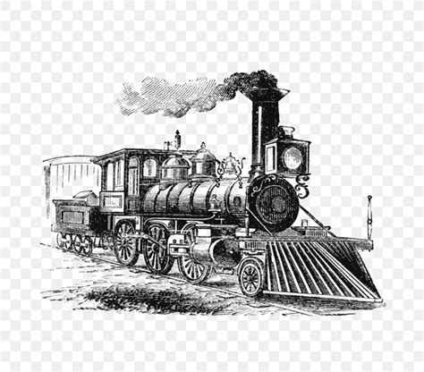Train Rail Transport Steam Locomotive Drawing Png 720x720px Train