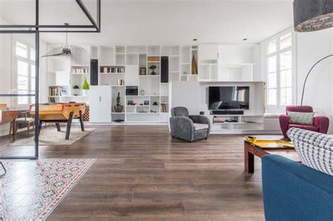 Apartment Renovation By Brengues Le Pavec Architectes Living Room